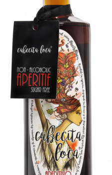 VERMUT CABECITA LOCA PREMIUM, SIN ALCOHOL, SIN AZUCAR ROJO.